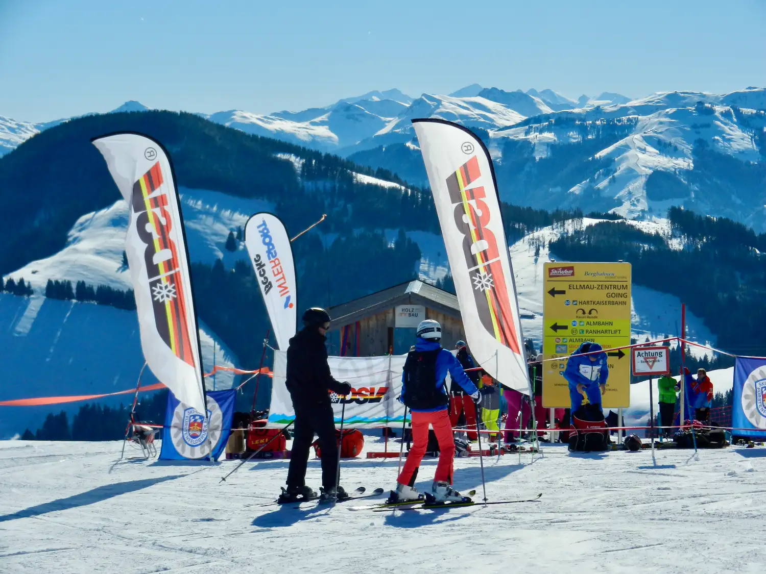 Start Skirennen in Ellmau