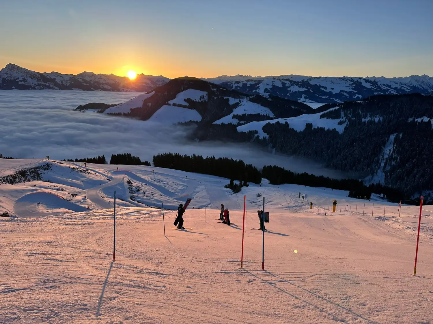 Der Skiclub veranstaltet ein Skirennen U12