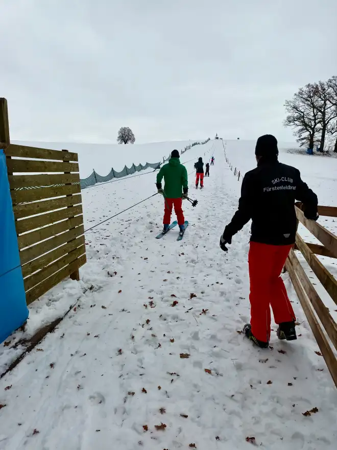 Skilift Mannschaft am Skilift Landsberied 